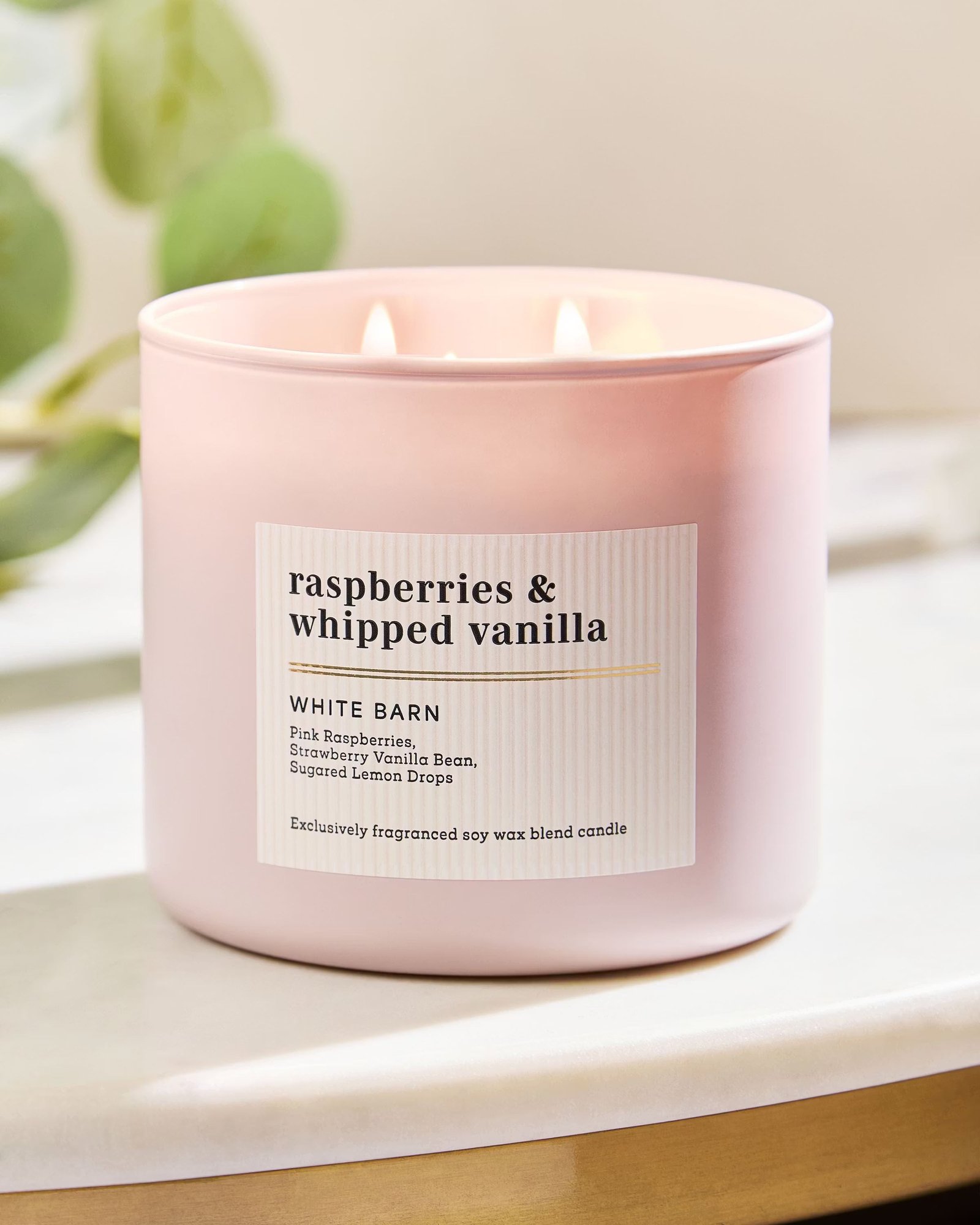 Raspberries & Whipped Vanilla 3-Wick Candle - Image 6