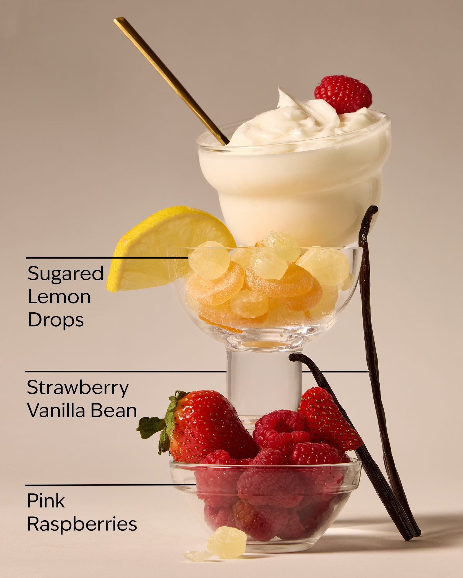 Raspberries & Whipped Vanilla 3-Wick Candle - Image 3