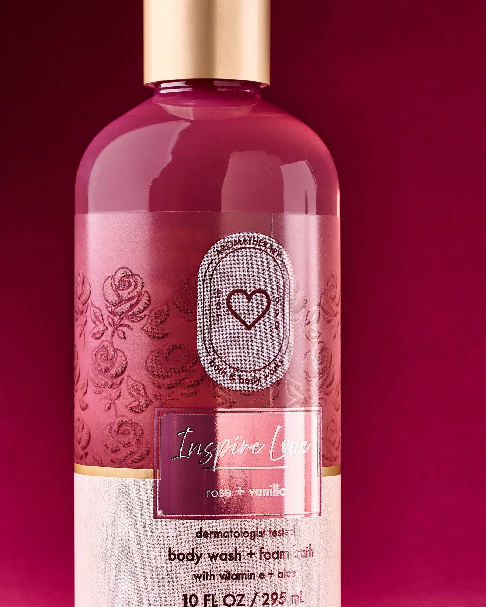 Rose Vanilla Body Wash & Foam Bath - Image 2