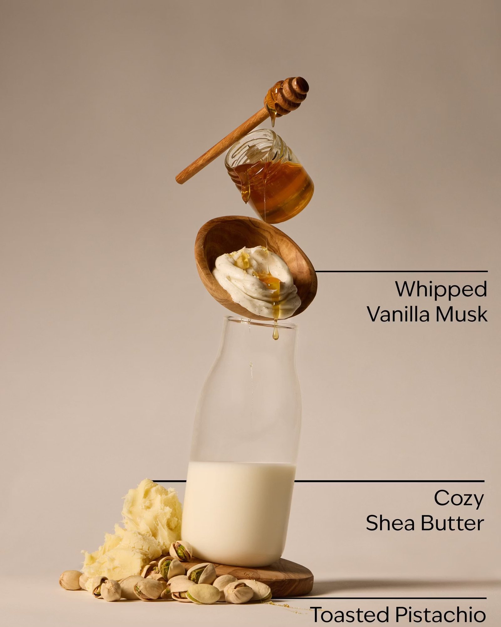 Pistachio Milk & Honey 3-Wick Candle - Image 3