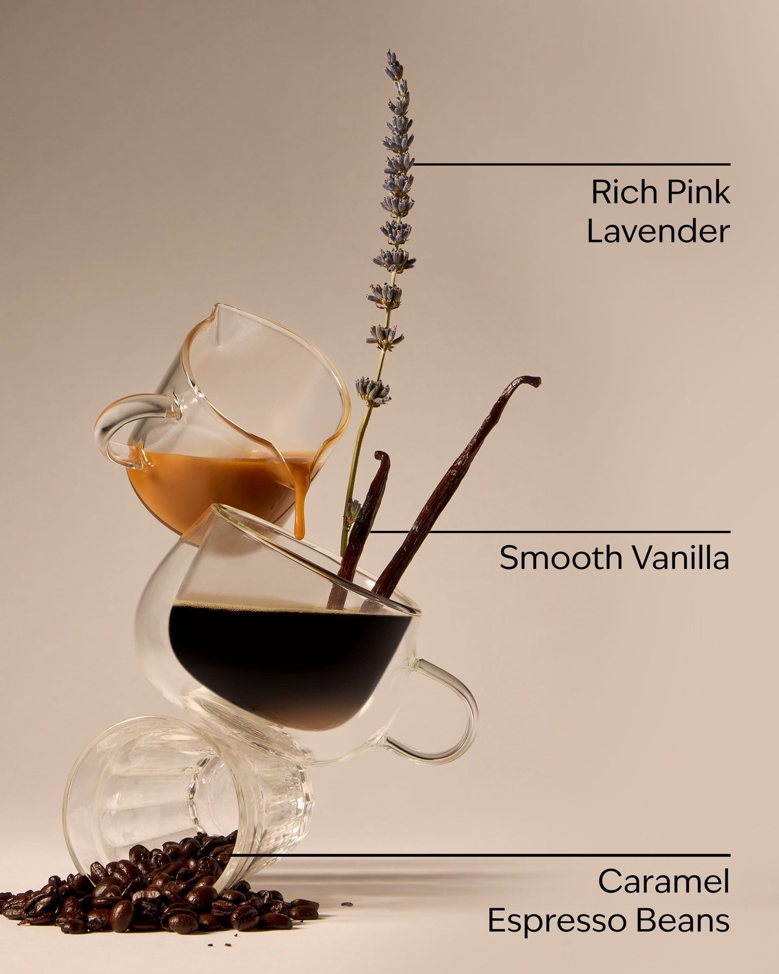 Pink Lavender & Espresso 3-Wick Candle - Image 3