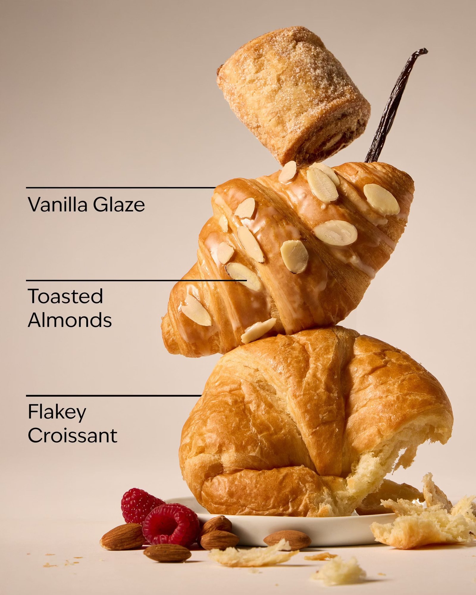 Almond Croissant 3-Wick Candle - Image 3