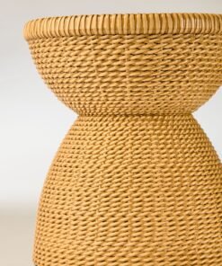Alternative view of Woven Pedestal 3-Wick Candle Holder