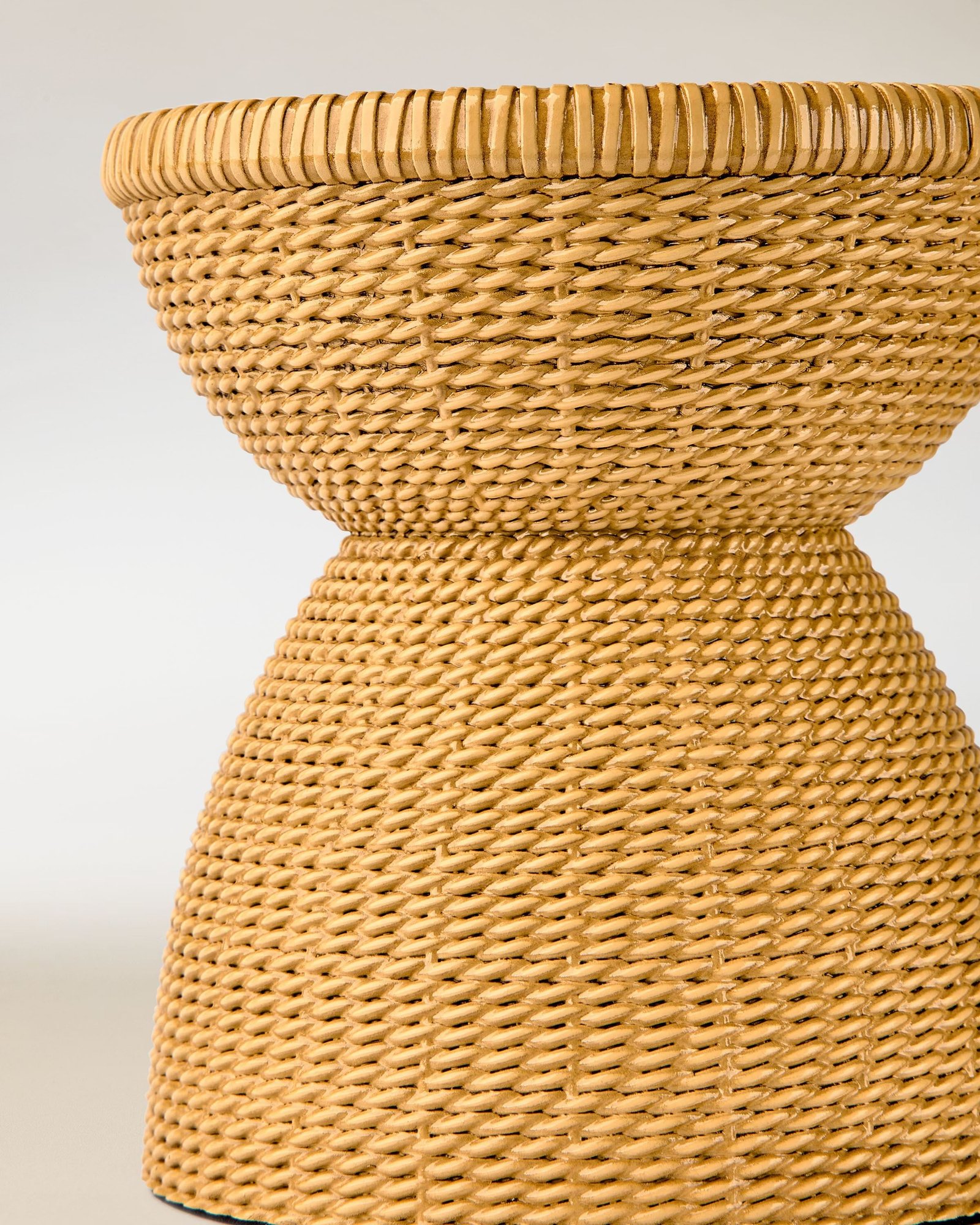 Woven Pedestal 3-Wick Candle Holder - Image 2