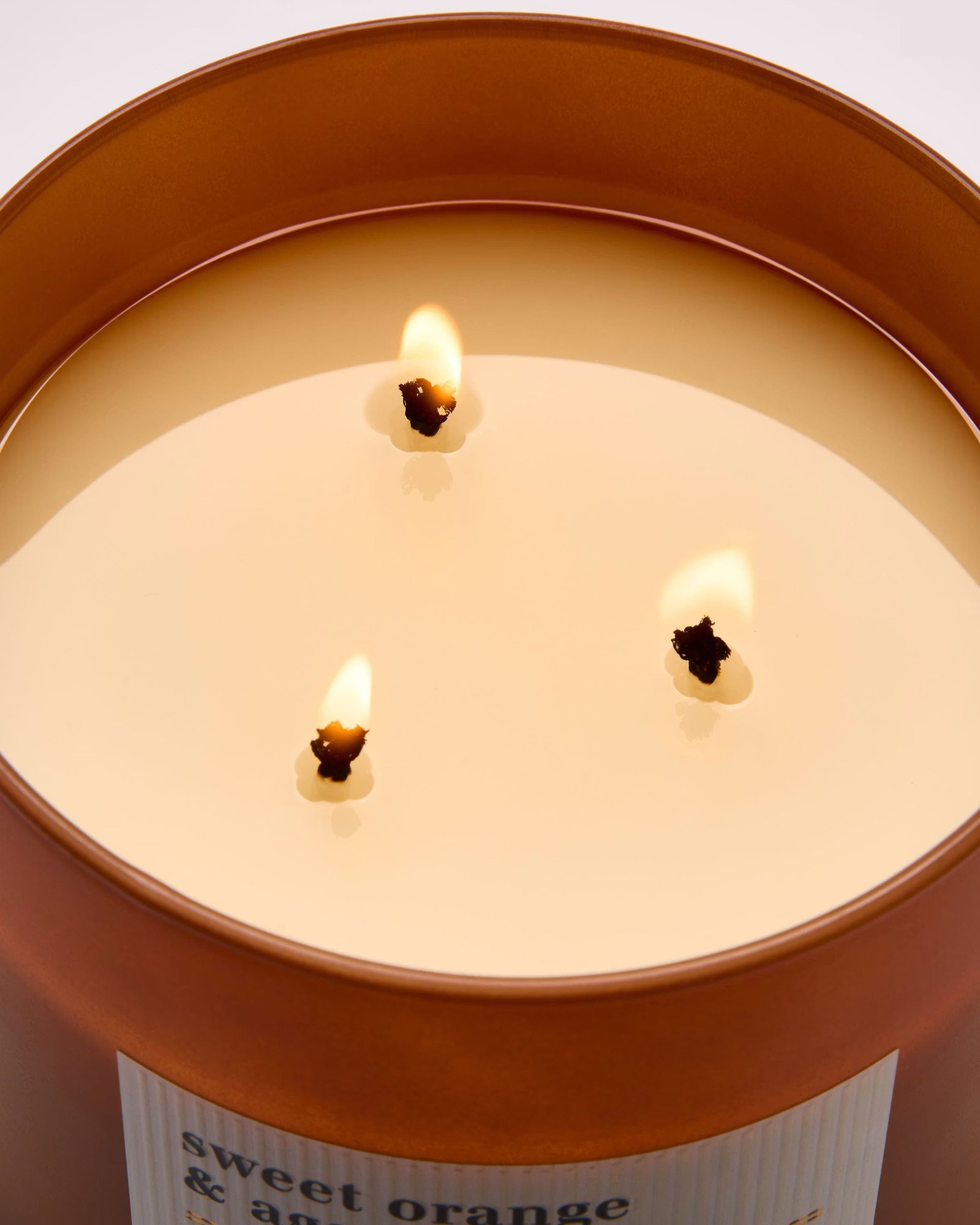 Sweet Orange & Agave 3-Wick Candle - Image 5