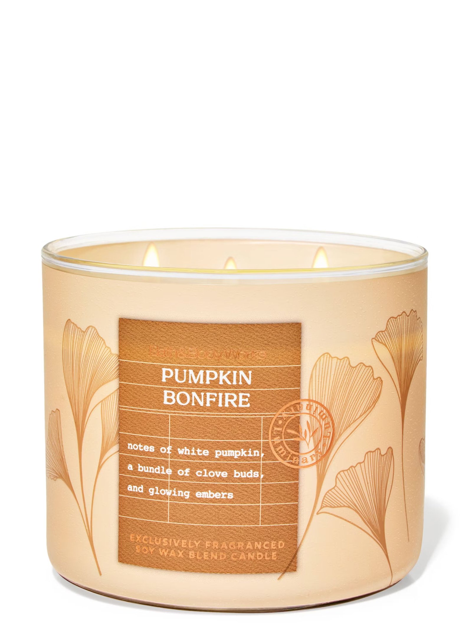Pumpkin Bonfire 3-Wick Candle - Image 2