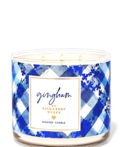 Gingham 3-Wick Candle