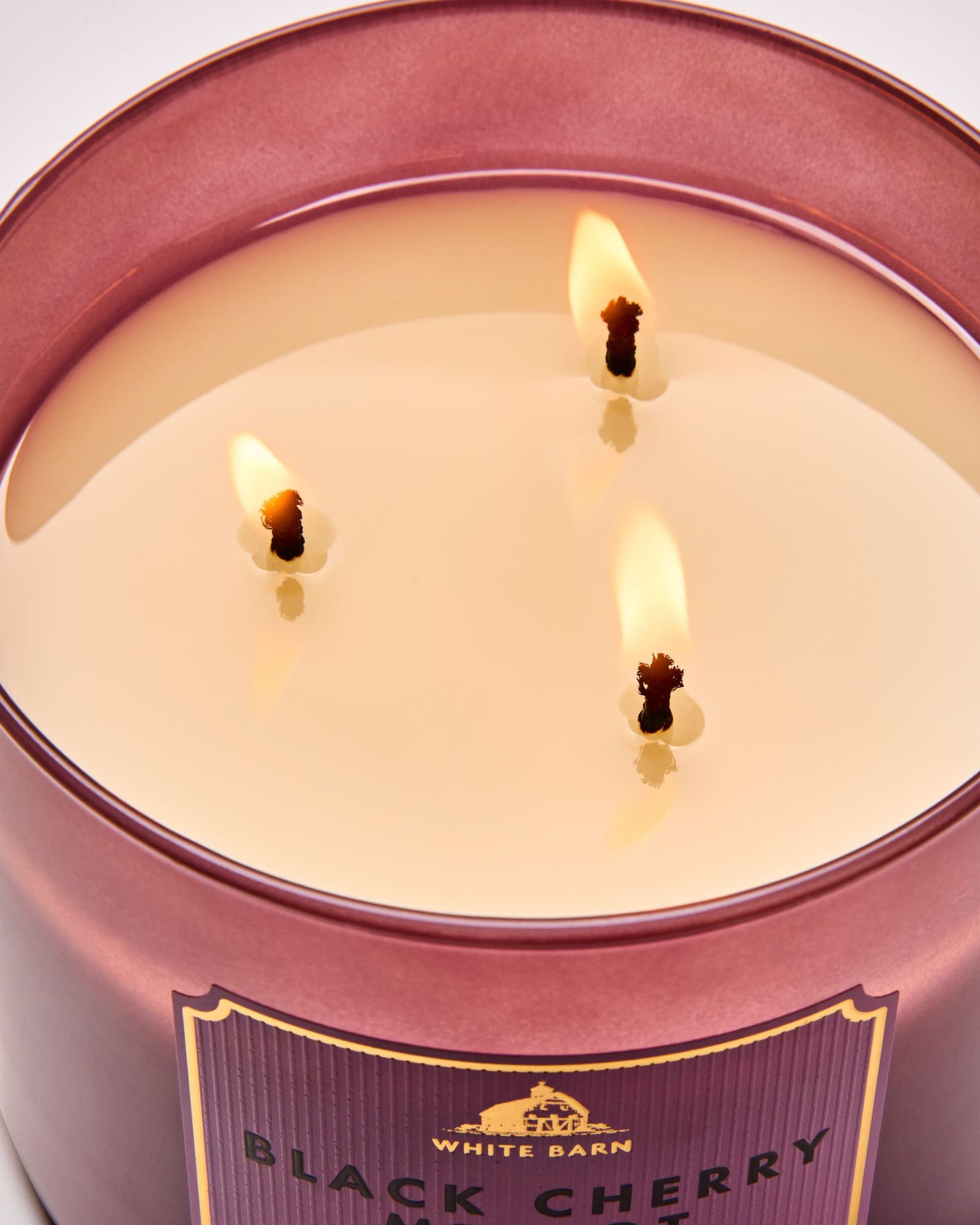 Black Cherry Merlot 3-Wick Candle - Image 5