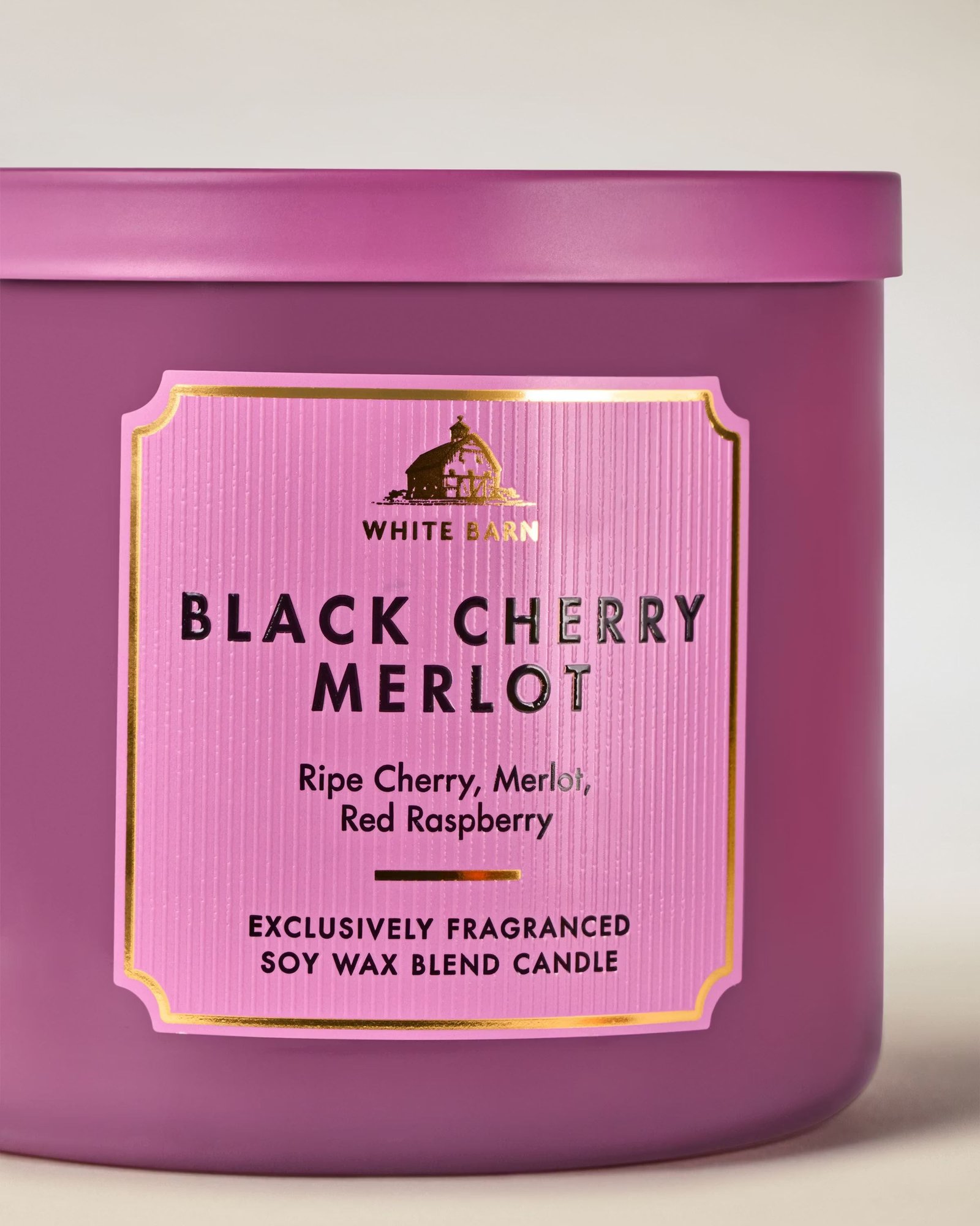 Black Cherry Merlot 3-Wick Candle - Image 2