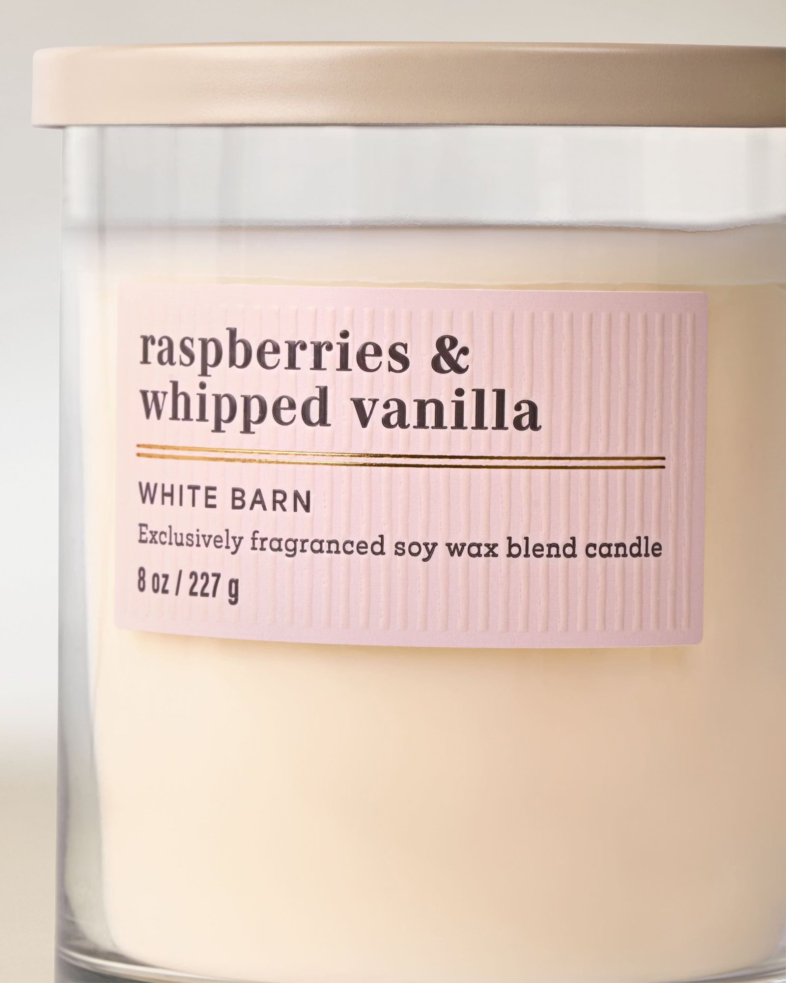 Raspberries & Whipped Vanilla Single Wick Candle - Image 2