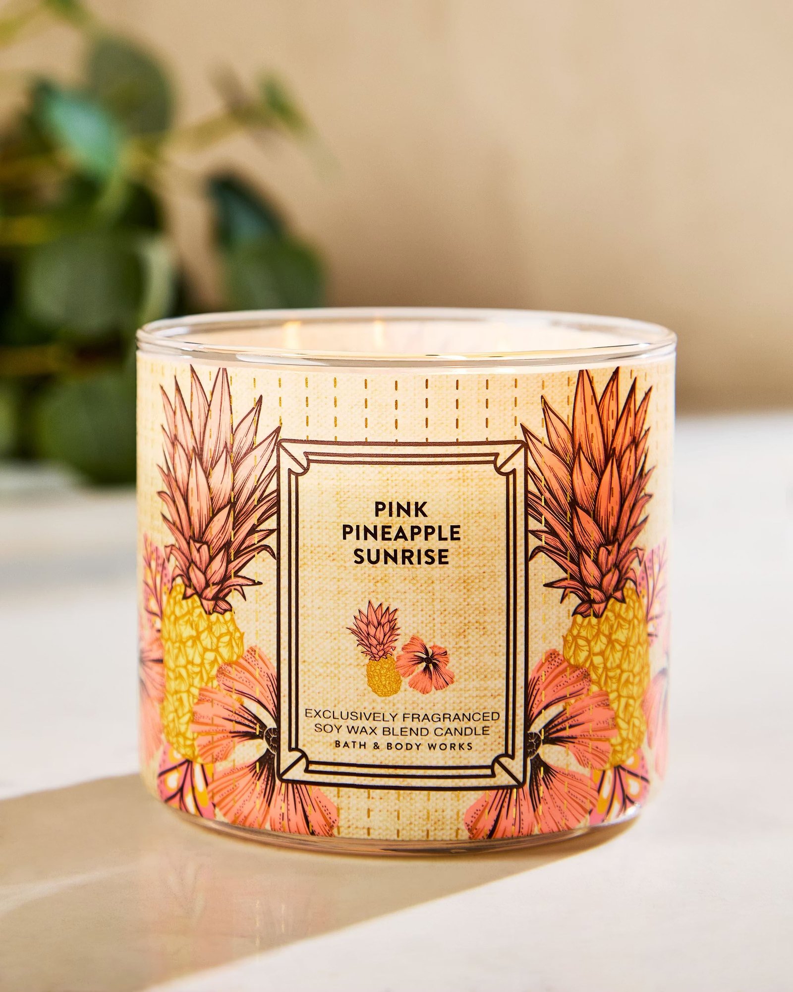 Pink Pineapple Sunrise 3-Wick Candle - Image 6