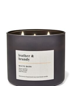 Leather & Brandy 3-Wick Candle