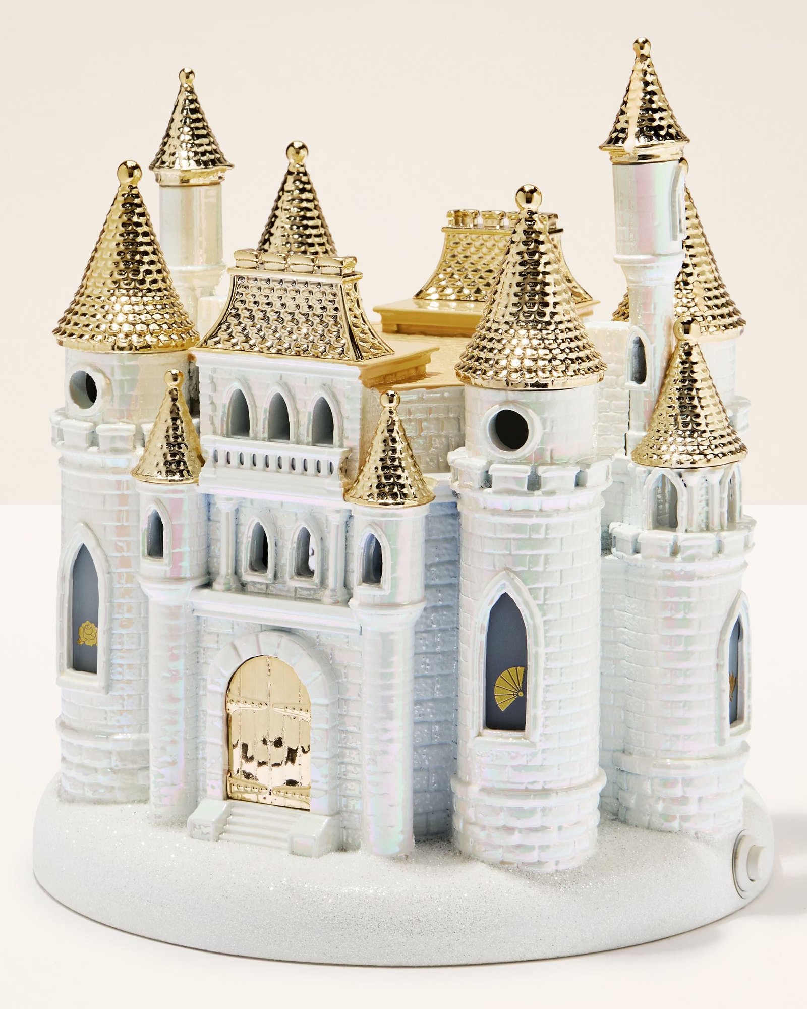 Disney Princess Light-up Castle Pedestal 3-Wick Candle Holder - Image 2