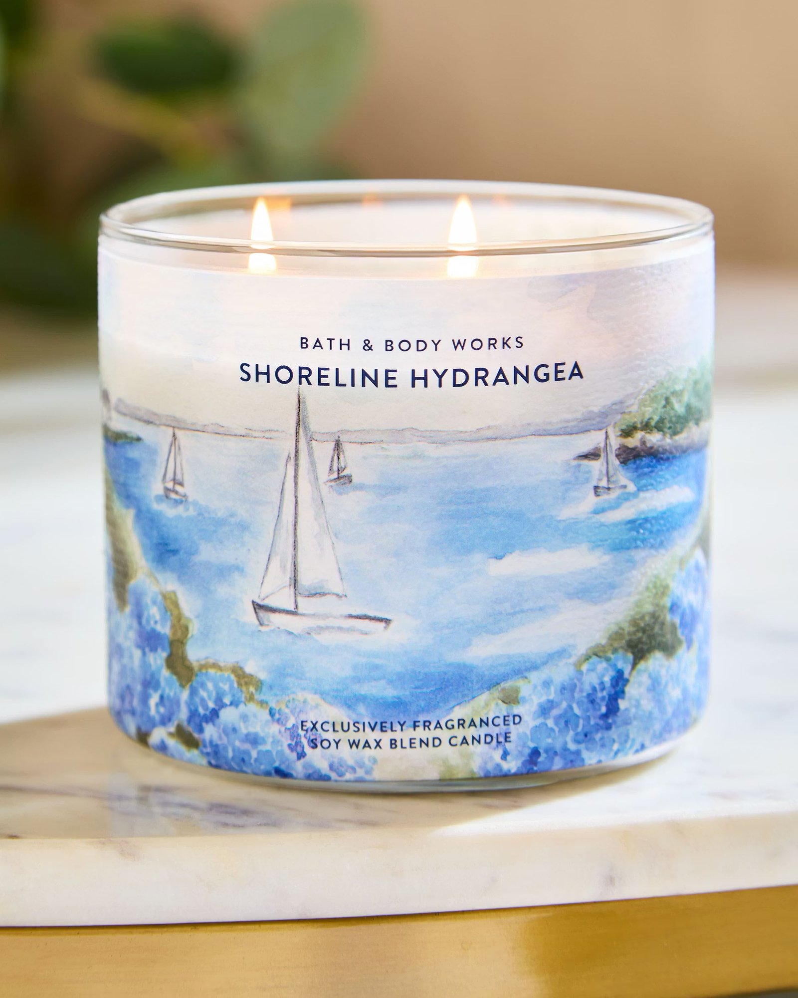 Shoreline Hydrangea 3-Wick Candle - Image 6