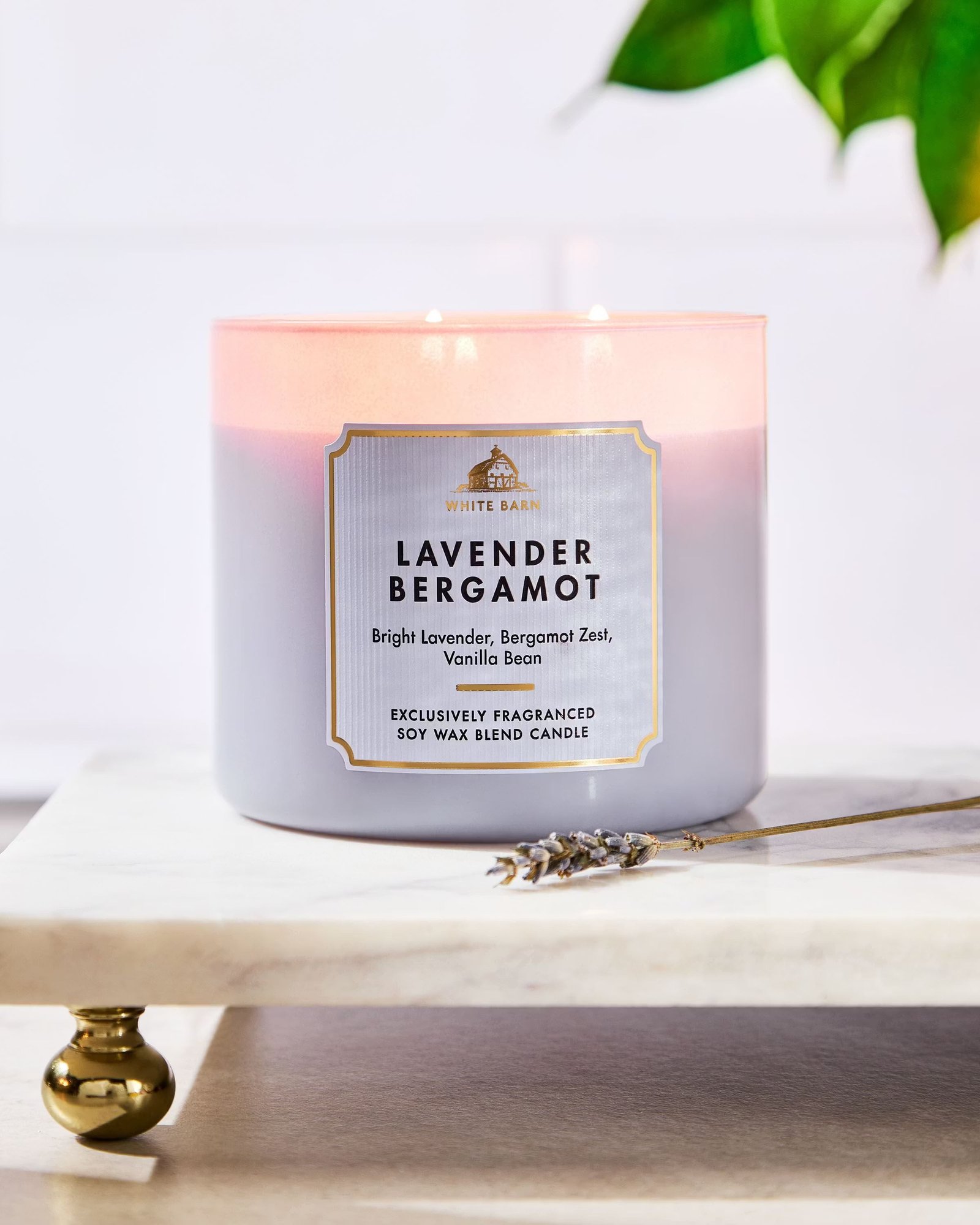 Lavender Bergamot 3-Wick Candle - Image 6