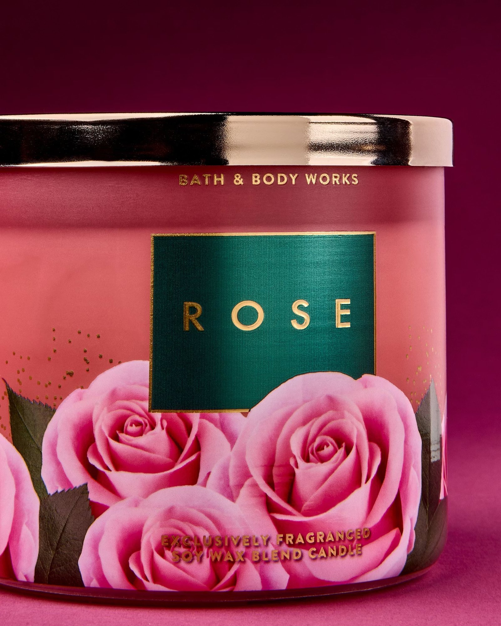 Rose 3-Wick Candle - Image 2