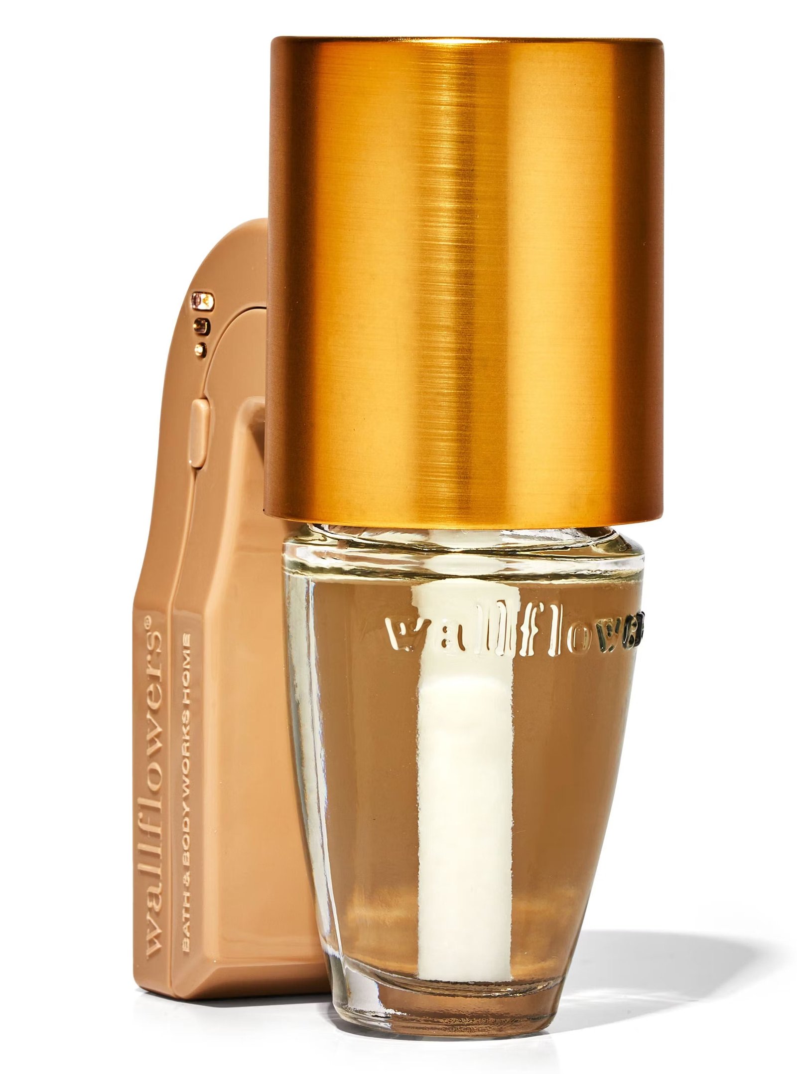 Metallic Brass Cylinder Wallflowers Scent Control™ Fragrance Plug
