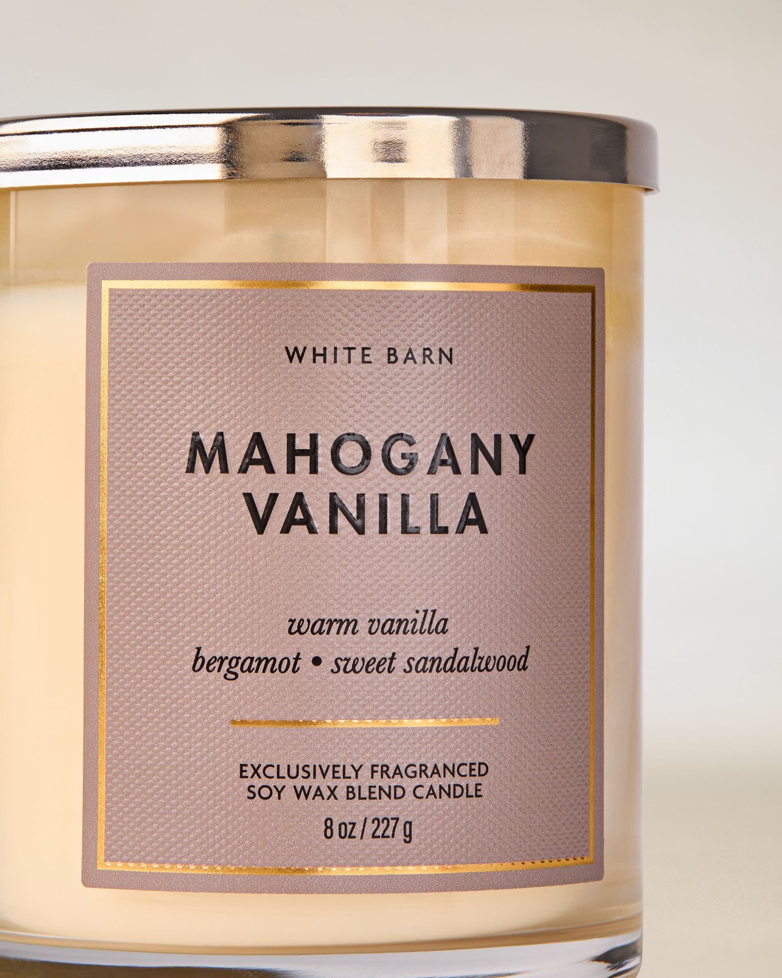 Mahogany Vanilla Single Wick Candle - Image 2