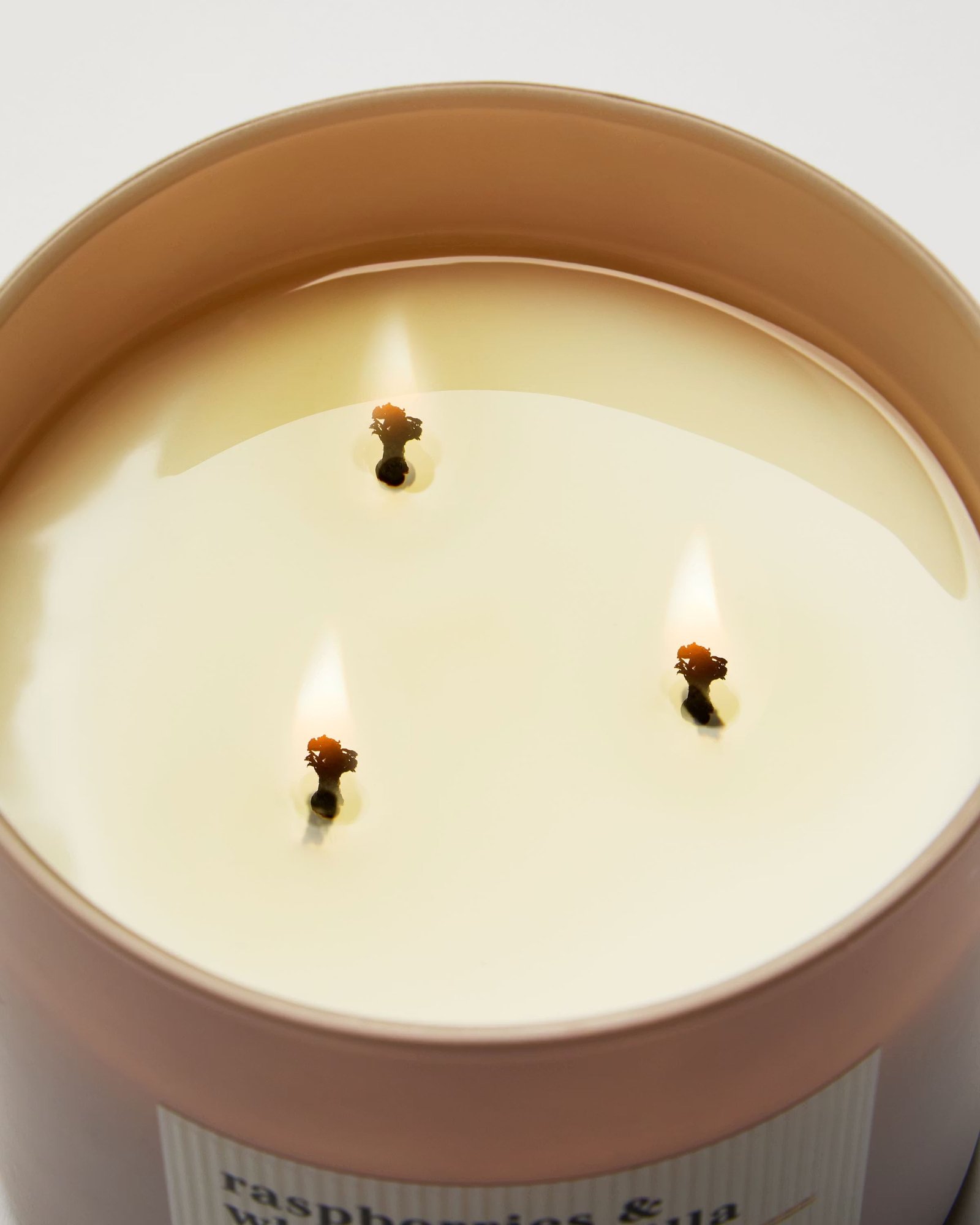 Raspberries & Whipped Vanilla 3-Wick Candle - Image 5
