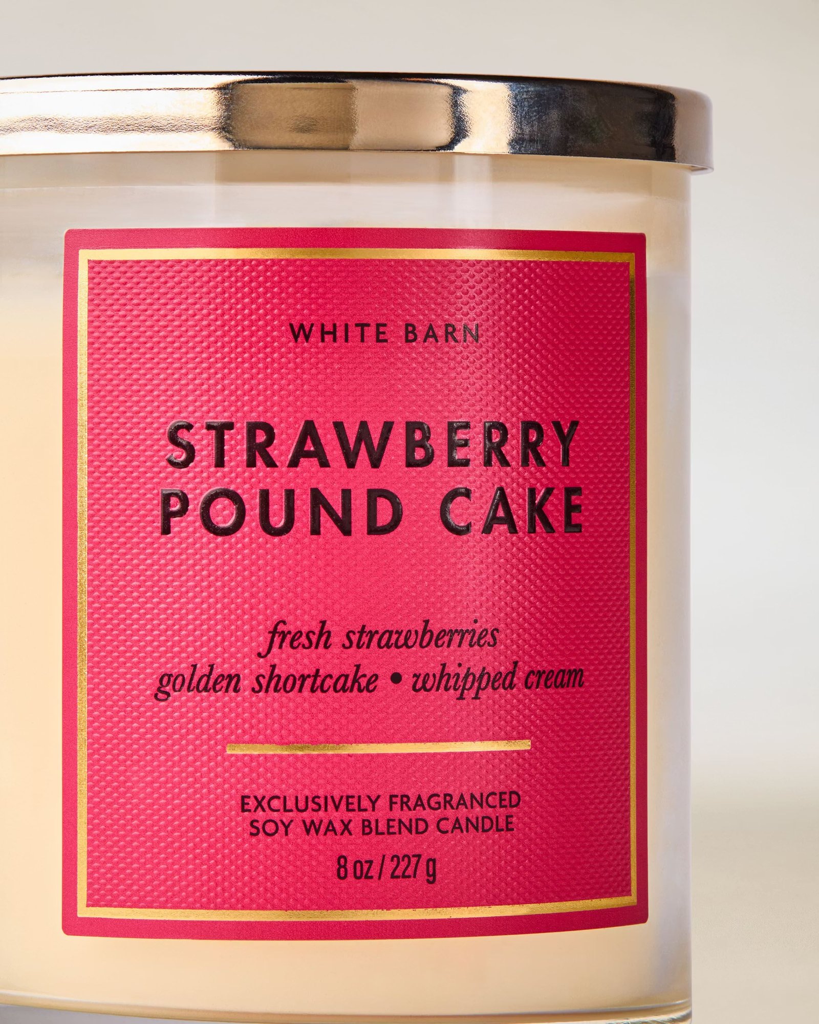 Strawberry Pound Cake Single Wick Candle - Image 2