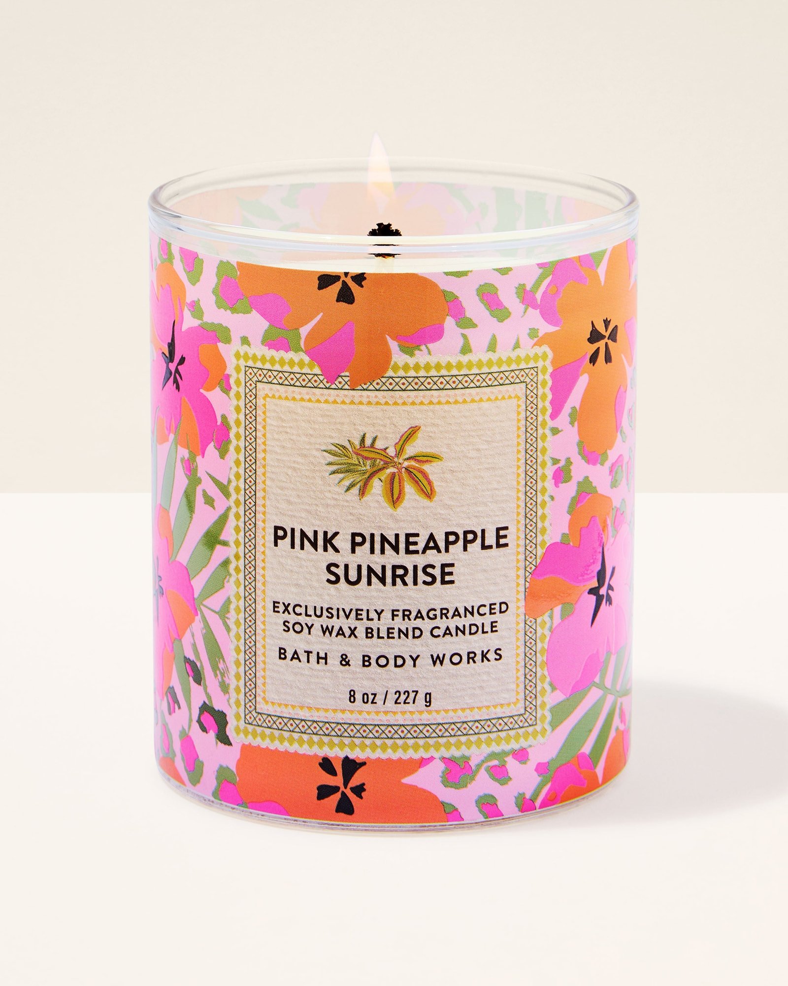Pink Pineapple Sunrise Single Wick Candle
