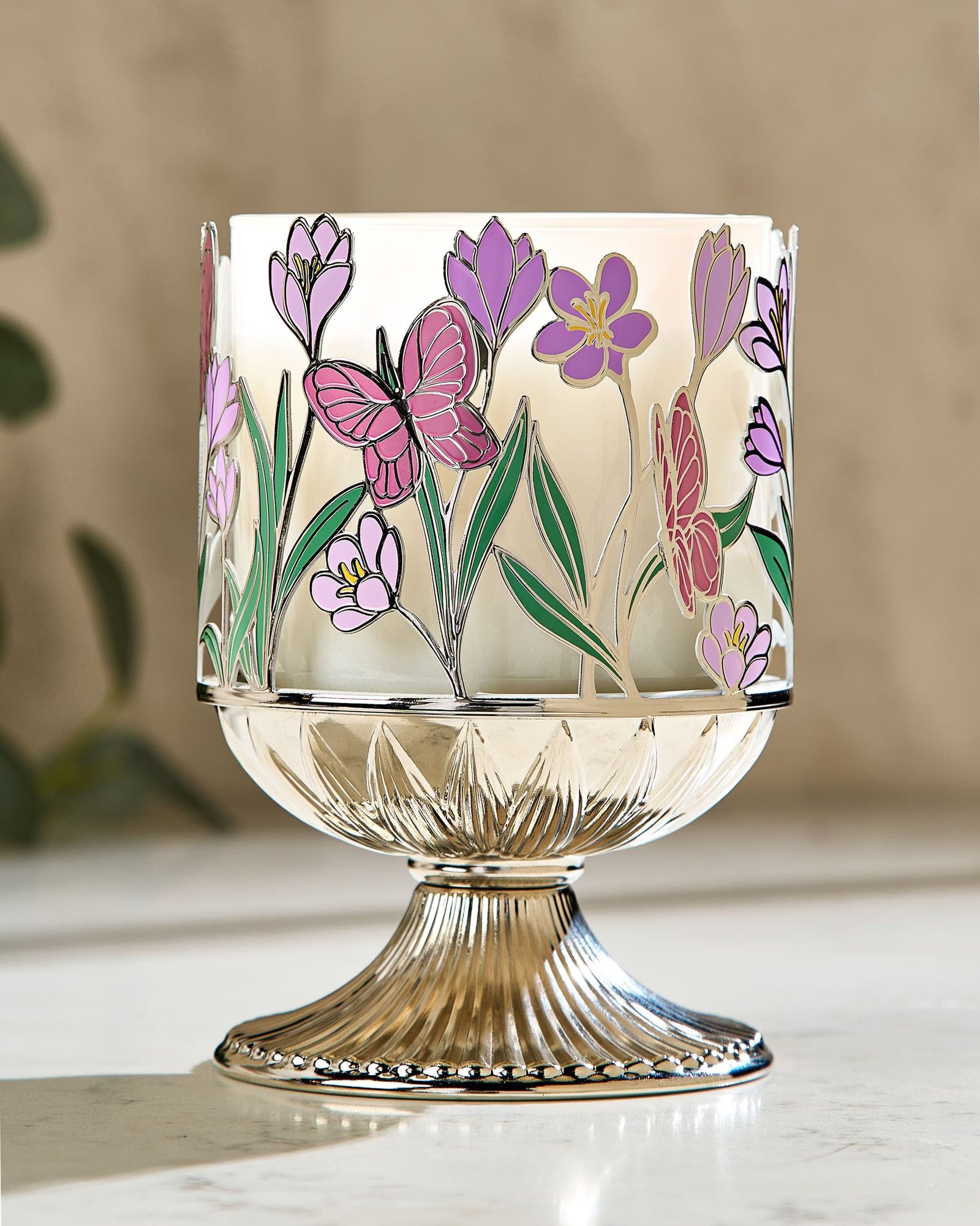 Butterfly 3-Wick Candle Holder - Image 2
