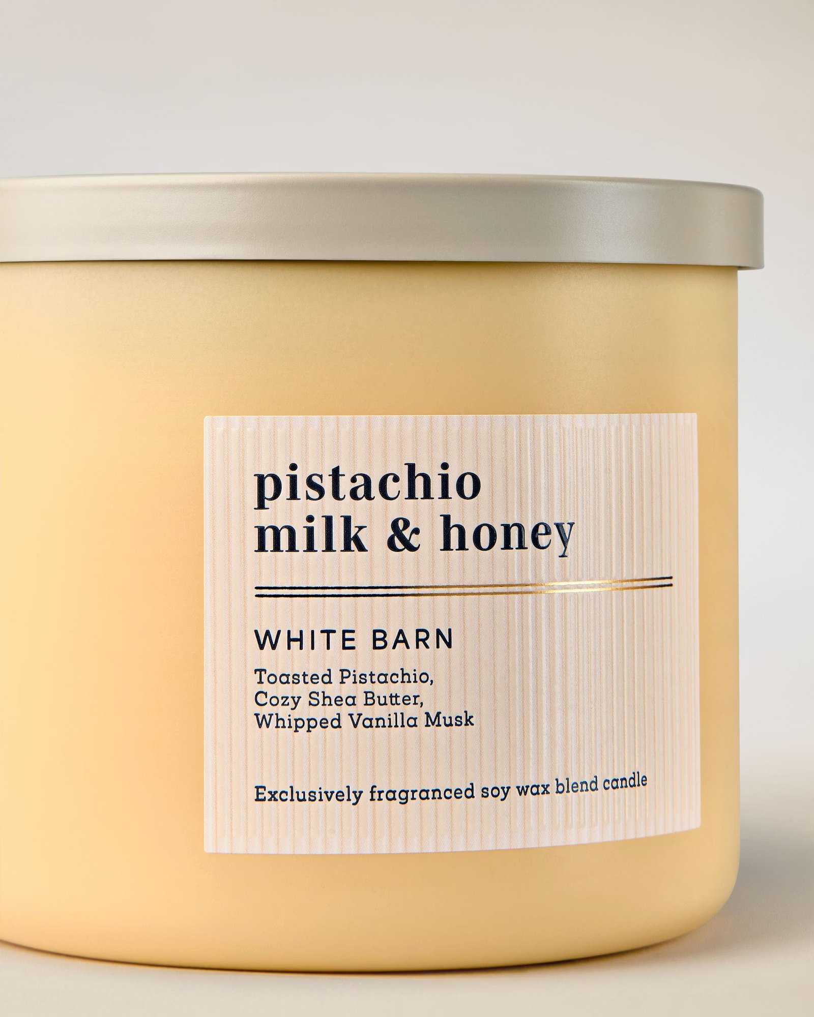 Pistachio Milk & Honey 3-Wick Candle - Image 2