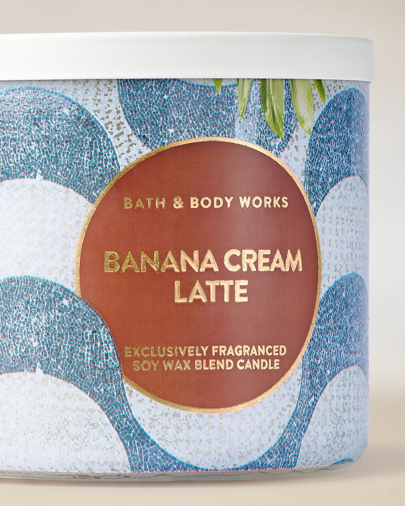 Banana Cream Latte 3-Wick Candle - Image 3