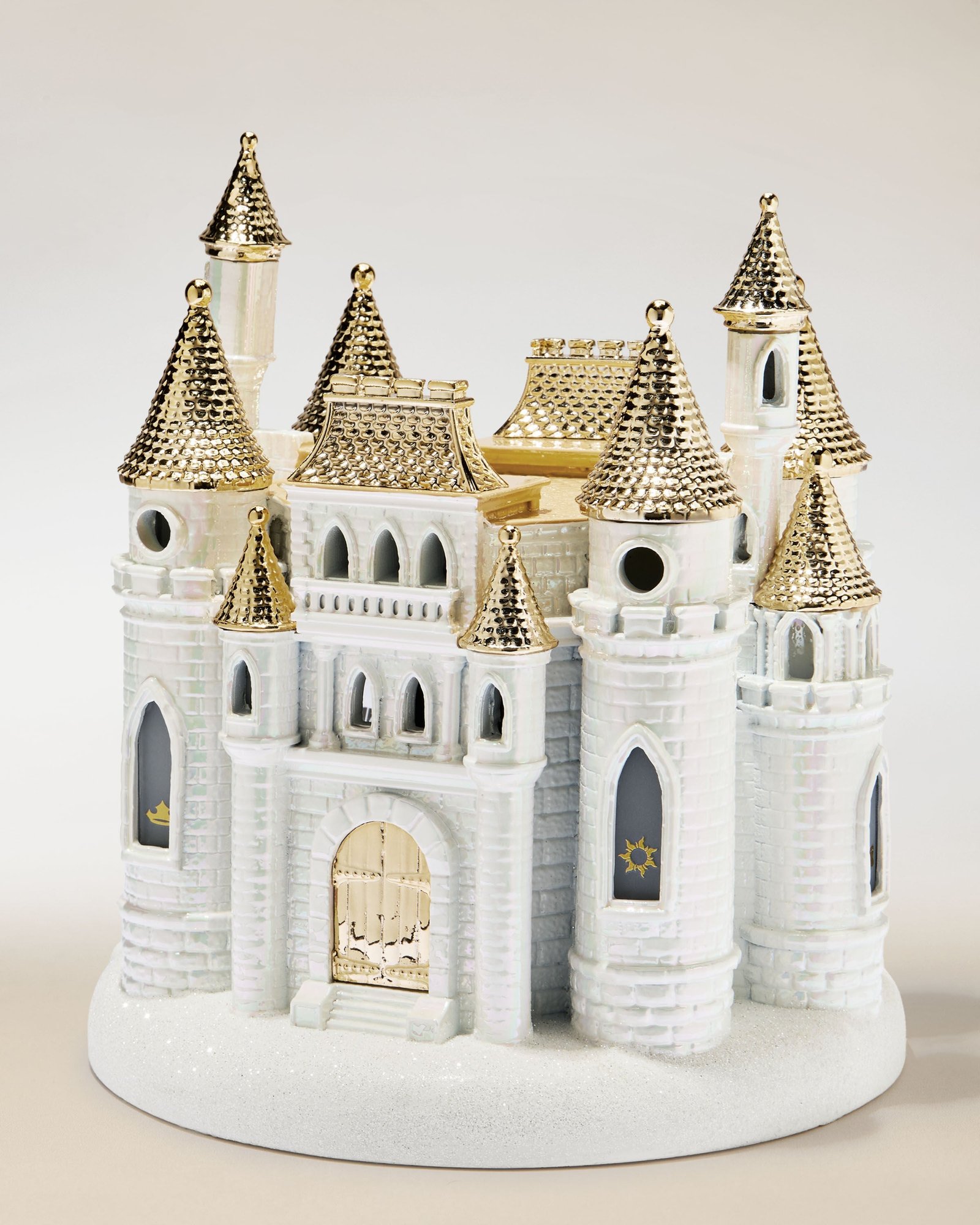 Disney Princess Light-up Castle Pedestal 3-Wick Candle Holder - Image 5