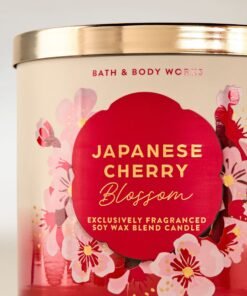 Alternative view of Japanese Cherry Blossom 3-Wick Candle